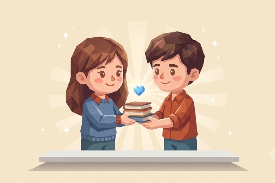 怕麻煩別人的人人緣反而普通？富蘭克林效應：關係是麻煩出來的——六型職場人格插畫