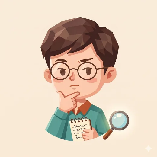思考者角色插畫